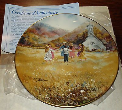 BETTIE FELDER PASTORAL SYMPHONY GATHER THE CHILDREN COLLECTOR PLATE