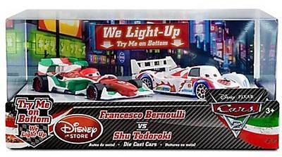  CARS 2 FRANCESCO BERNOULLI SHU TODOROKI LIGHT UP DIECAST