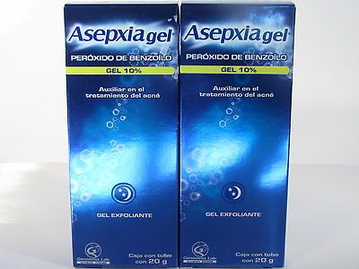 exfoliant GEL 2 pack 20g x TWO new presentation BENZOYL PEROXIDE 10%