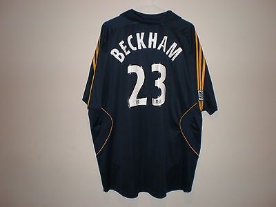 USA MLS Adidas 2007 LA Galaxy DAVID BECKHAM #23 Away Soccer Jersey