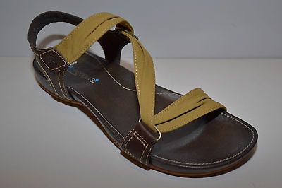 16602 Timberland Earthkeeper Leather Lola Bay Slide Sandal Drk Brown