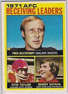 AFC Receiving Leaders (Fred Biletnikoff, Otis Taylor, Randy Vataha