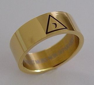 Scottish Rite 14th Degree Ring Stainless   Size 10.5