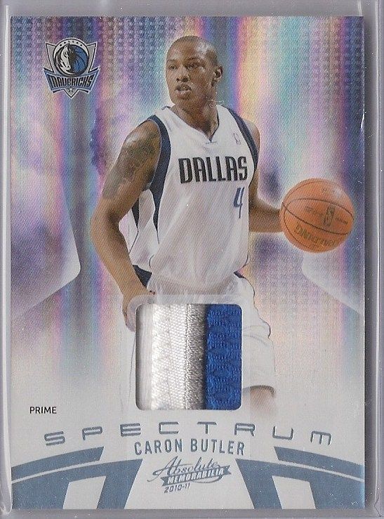 2010 11 Caron Butler Absolute 3 Color Patch 20/25 Mavericks Jersey G/U