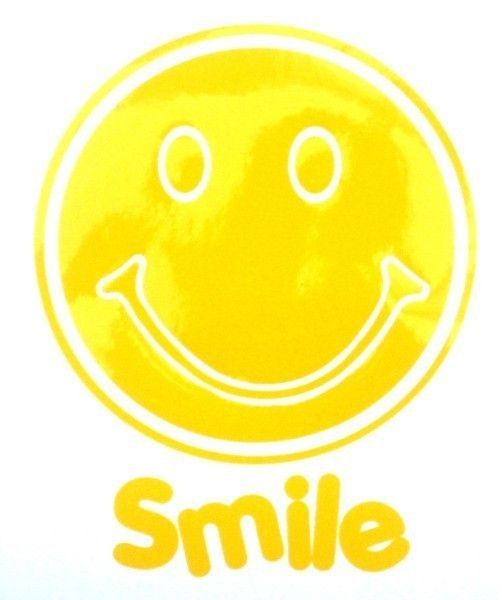 SMILE Smiley Face Sticker Car/Bike/Wall/ Window/Mirror