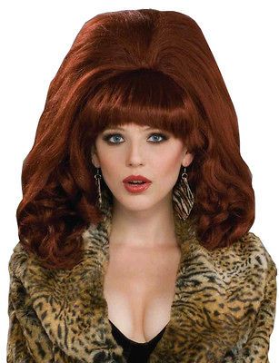 Big Red Auburn Peggy Bundy Beehive 50s 60s Women Costume Wig