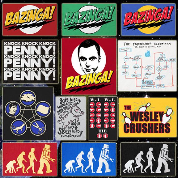 CHOOSE from Official The Big Bang Theory T shirts Sheldons Tees