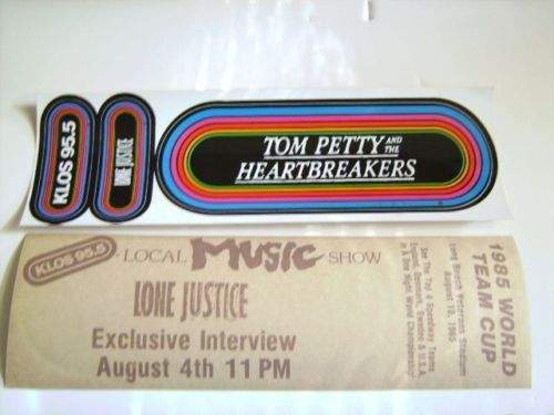 KLOS Vintage Rainbow Decal   TOM PETTY & Heartbreakers