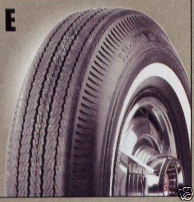 825 14 BF GOODRICH 1 INCH WHITEWALL TUBELESS TIRES