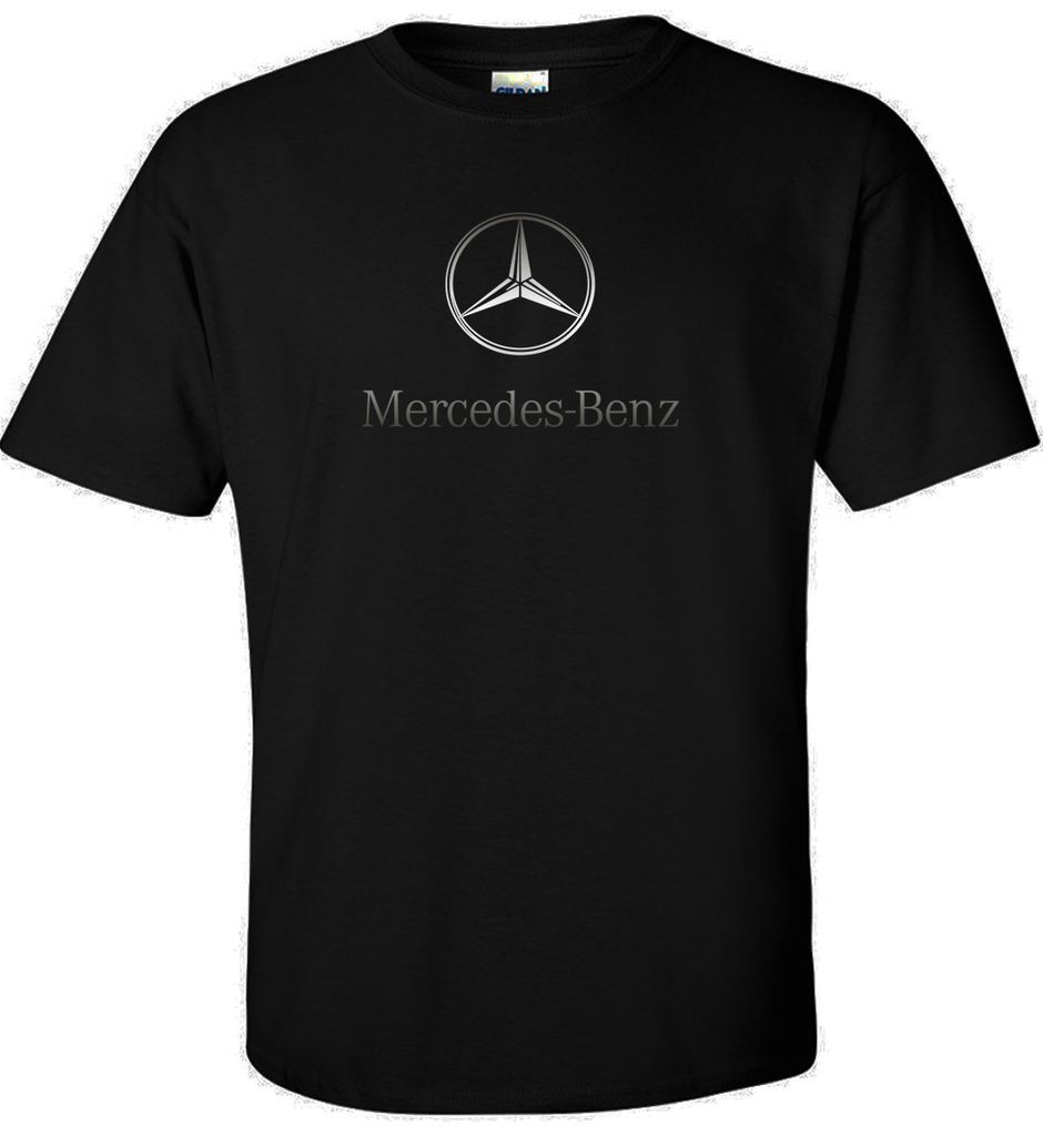 New Silver Mercedes Benz Logo t shirt AMG 600 Brabus C S class tee S