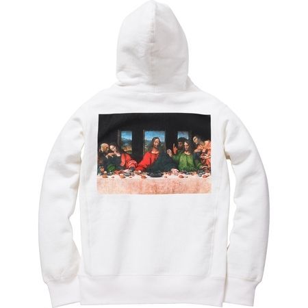 SUPREME Last Supper Pullover Hoodie White L box logo safari comme F/W