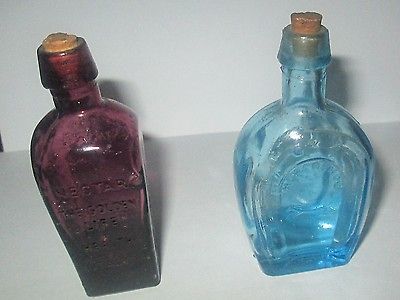 LOT OF 2 MINATURE BITTERS BOTTLES STRAUBMULLERS ELIXIR & HORSESHOE