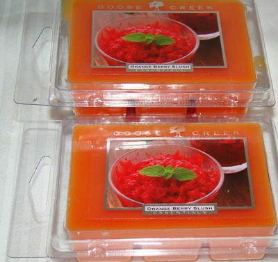 Lot Of 2 Packs Goose Creek Candles ORANGE BERRY SLUSH Wax Melts Tarts