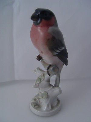 Kunstabteilung Selb Germany Bullfinch Bird A.Wunderlich #868 Figurine