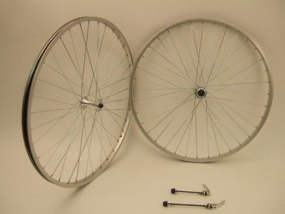 NEW 27 ROAD BICYCLE BIKE WHEELS ALUMINUM THREAD ON HUB