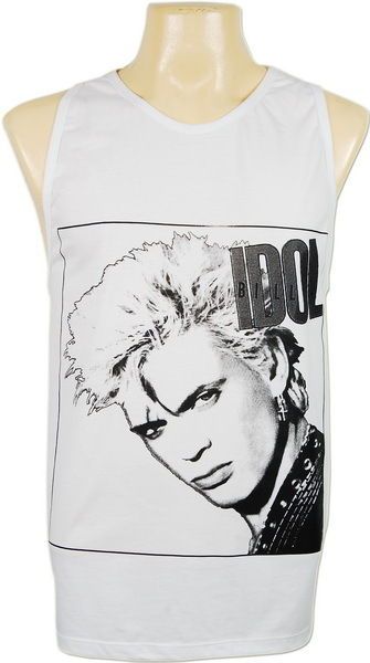 Billy Idol Dont Stop White Wedding Dance Rock VTG T Shirt Tank Top S