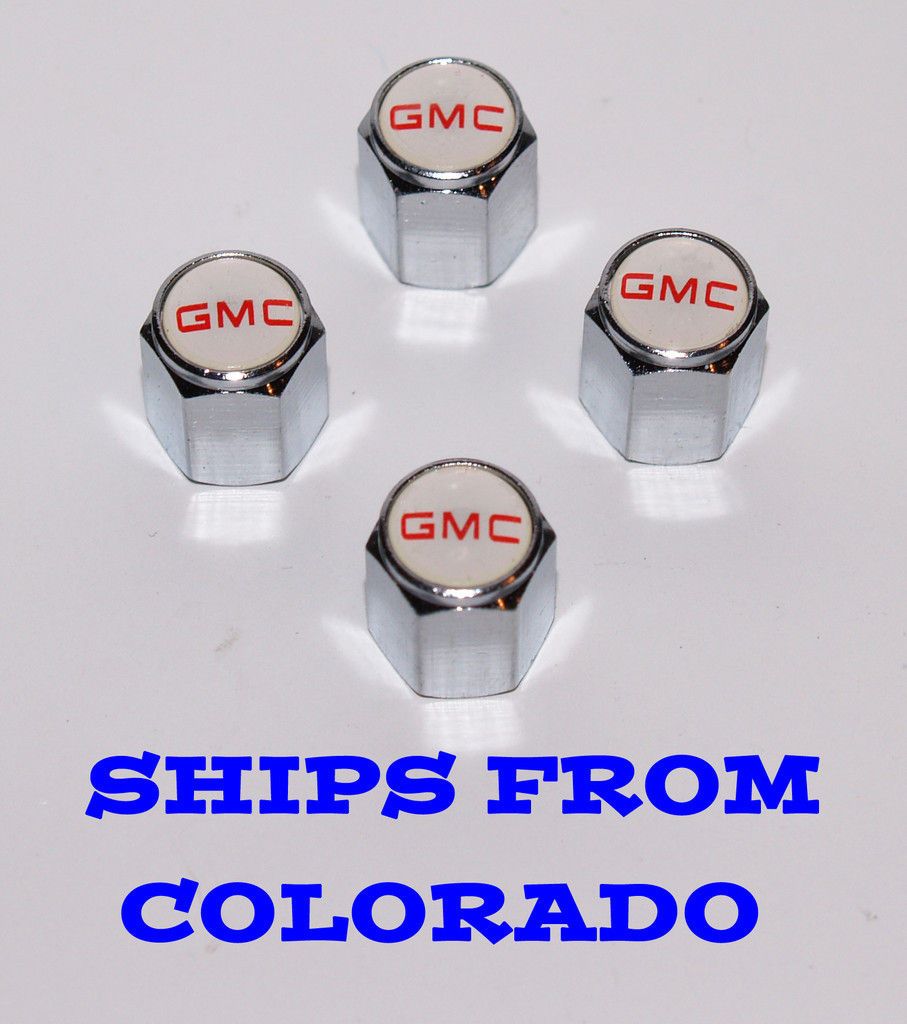 GMC Yukon XL Denali Sonoma Canyon Savana Wheel Tire Valve Stem Caps W