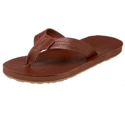 NEW WOMENS SHOREM LEATHER BROWN EMU AUSTRALIA FLIP FLOP