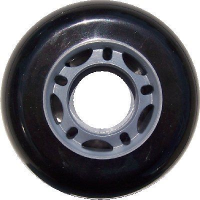 BLANK BLACK Inline Skate Wheels 68mm 82a Outdoor Hockey