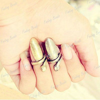 Punk Vintage Rock Snake Nail Rings Animal Wholesale FBFJ147 Antique