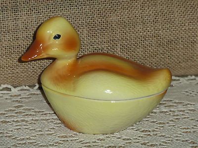 Authentic French Portuguese Faience Duck Terrine, Sig.Michel Caugant