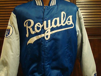 KANSAS CITY ROYALS STARTER JACKET MEDIUM BO JACKSON GEORGE BRETT