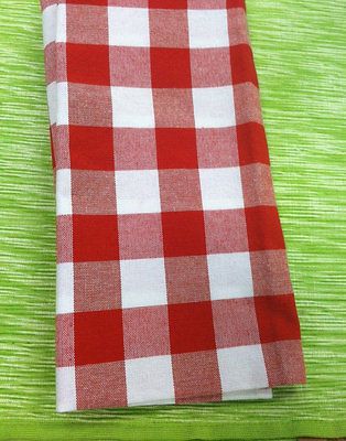 and White Checker RESTAURANT CLOTH WEDDING NAPKINS 16X16 SET OF 8