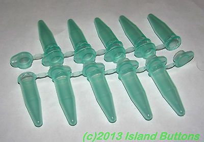 50 Green Geocaching Nano Containers (Plastic Bison Tubes)