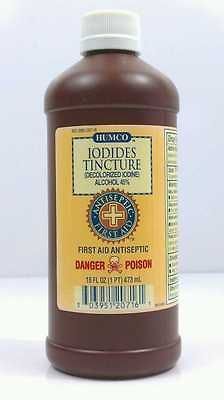 Humco Iodides Tincture 16 oz Decolorized white iodine Yodo Blanco