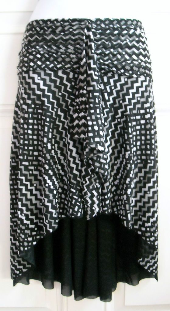 GOTTEX PROFILE CONFETTI BLACK/WHITE MESH SWIMSUIT COVER UP SKIRT SZ XL