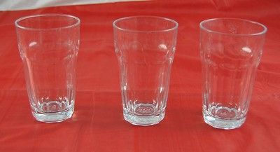 of 3 Vintage 5.5 Pasabahce Palaks Turkey Water Drinking Glasses R1G6