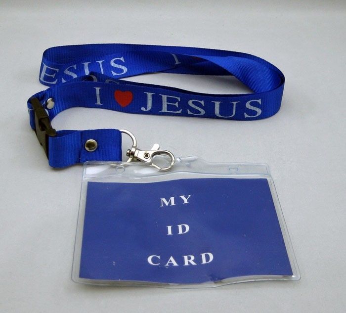 Love JEJUS Blue Lanyard Key Chain Cell Phone Id Camera Sports Neck