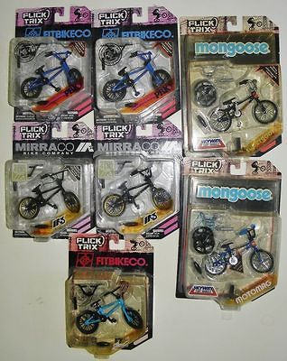 Trix 7 Sets Lot Mongoose Supergoose, Fitbikeco, Mirraco Finger Bikes