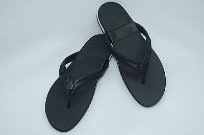 HUGO BOSS THACO BLACK SANDALS SIZE 11 SHOES SLIPPERS FLIP FLOPS NIB