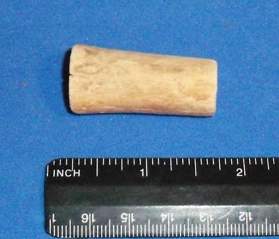 Ancient Anasazi Pueblo IV Deer Bone Tube Bead, 1 1/2 x 5/8