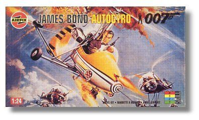 JAMES BOND  AutoGyro Little Nellie Airfix Model Kit