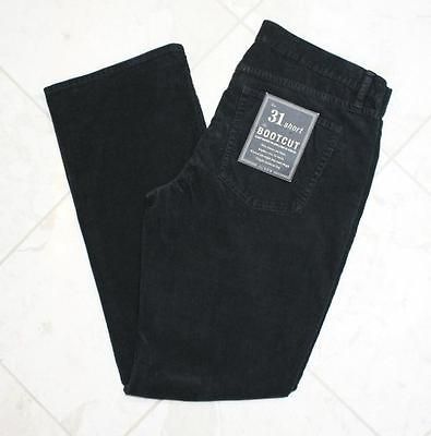 JCrew Bootcut Cord Pants Corduroy $90 Black 31 Short