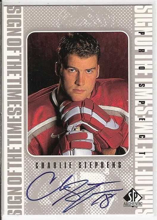 1998 99 SP AUTHENTIC SIGN OF THE TIMES AUTOGRAPH CHARLIE STEPHENS