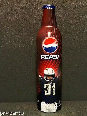 PEPSI ALUMINUM BOTTLE ANTONIO CROMARTIE 16 OZ CHARGERS