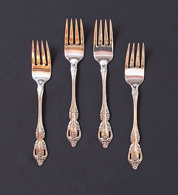 Oneida Community BRAHMS Pattern   Set of 4 Salad Forks (EXCELLENT