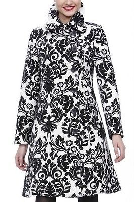 Desigual Sz 38 6 8 Abrig_White Electric Love Black Tapestry Evening