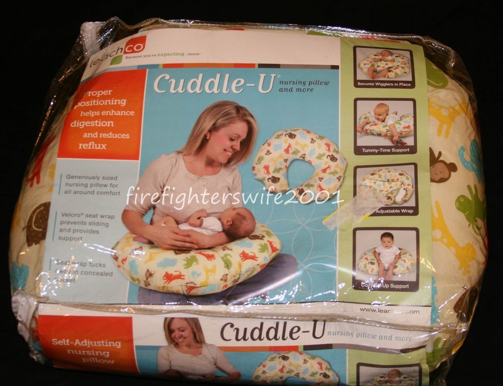 Leachco Cuddle U Nursing Pillow Jungle Animals new