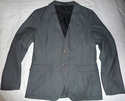 Diesel Mens Grey Single Breasted Blazer Medium