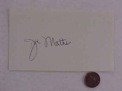 1912 16 Philadelphia As Boston Braves Joe Mathes signed 3x5 index