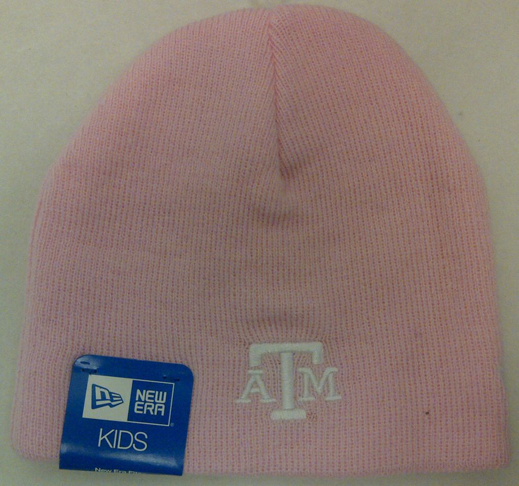 TEXAS A&M AGGIES TODDLERS NEW ERA PINK KNIT CAP