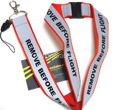 silver) Remove Before Flight Lanyard ID badge Passport AIRBUS BOEING