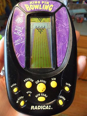 RADICA KING PIN BOWLING ELECTRONIC GAME IN GOOD USED WORKING CONDITION