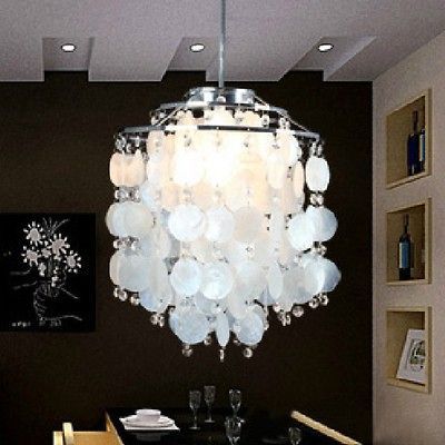 New Natural Shell Ceiling Light Pendant Lamp Lighting Chandelier