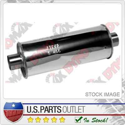 Dynomax 17263 Ultra Flo SS Muffler Round 2.5 ID 6 Stainless