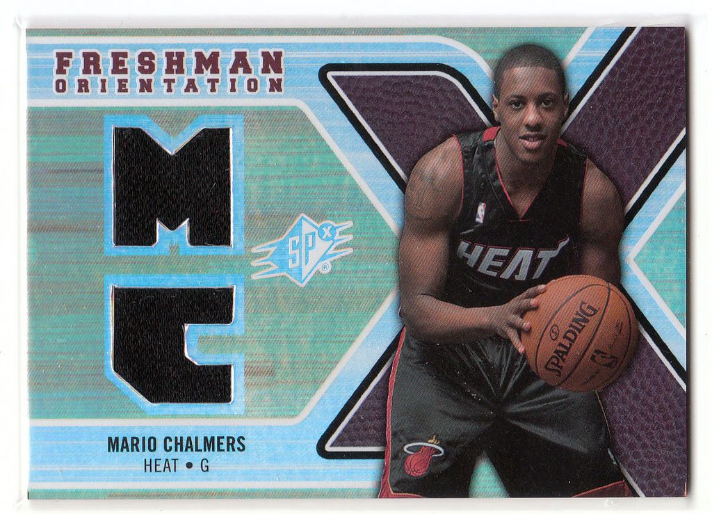 2008 09 Upper Deck SPx Freshman Orientation Dual Jersey Mario Chalmers